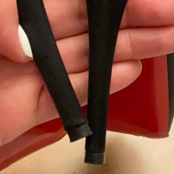 Christian Louboutin Paris US Size 7 VERY PRIVE 120 SATIN/KID TOE - Picture 10 of 15